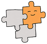 Illustration eines Puzzleteils für individuelle Ordnungslösungen
